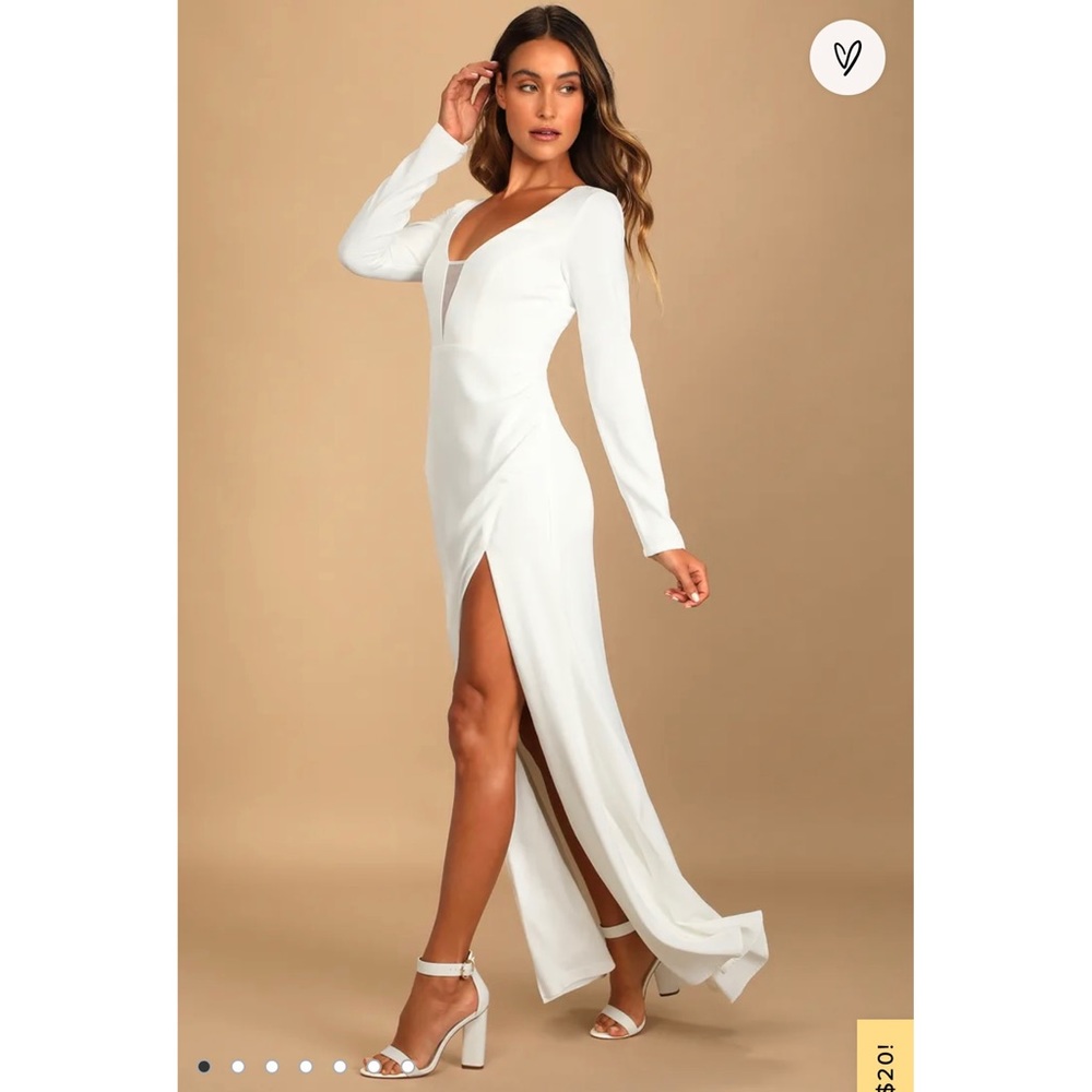 COPY - Lulus white long sleeve dress
